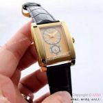 Copy Rolex Cellini Prince Watch Gold Dial Black Leather Band_th.jpg